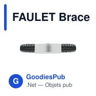 FAULET Bracelet tressé en simili cuir - Miniature 2