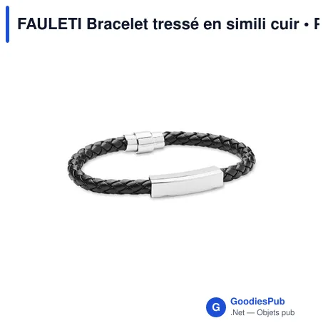 FAULETI Bracelet tressé en simili cuir