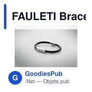FAULETI Bracelet tressé en simili cuir - Miniature 6