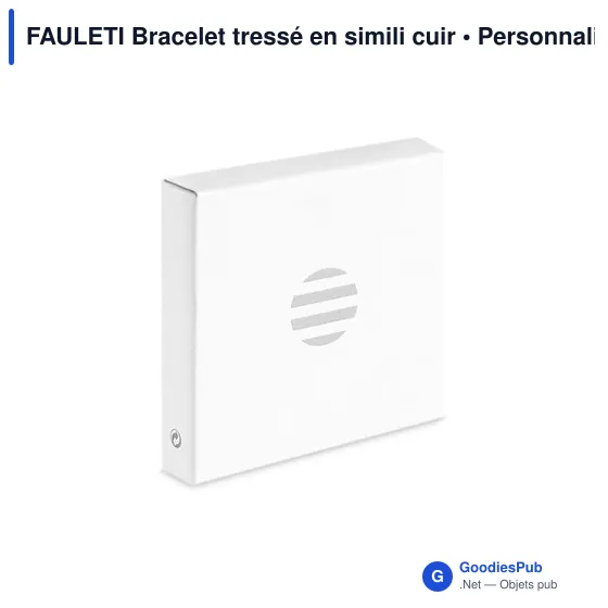 FAULETI Bracelet tressé en simili cuir - Image 7