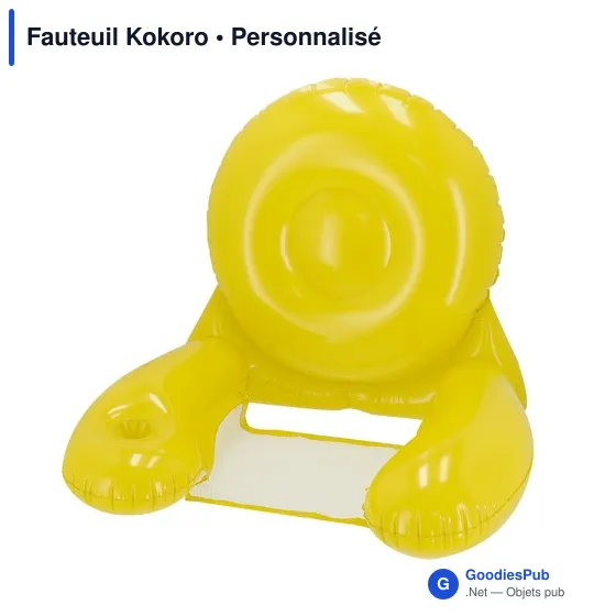 Fauteuil gonflable personnalisable Kokoro avec logo - Image 2