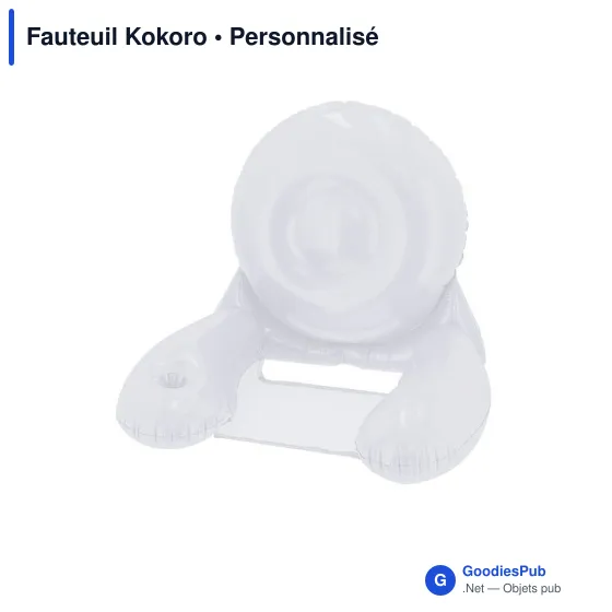 Fauteuil gonflable personnalisable Kokoro avec logo - Image 3