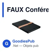 FAUX Conférencier A4 en RPET - Miniature 1