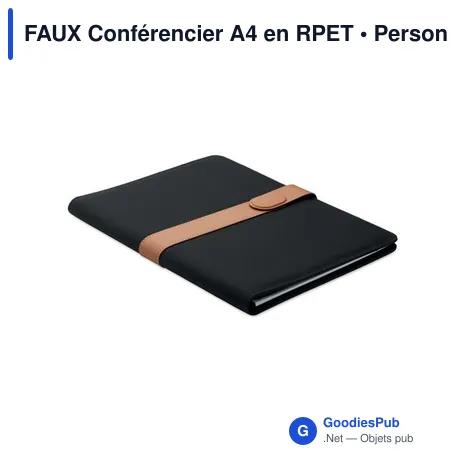 FAUX Conférencier A4 en RPET