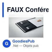 FAUX Conférencier A4 en RPET - Miniature 5