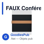 FAUX Conférencier A4 en RPET - Miniature 7