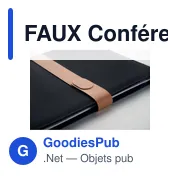 FAUX Conférencier A4 en RPET - Miniature 8
