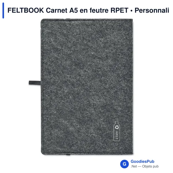 FELTBOOK Carnet A5 en feutre RPET - Image 2