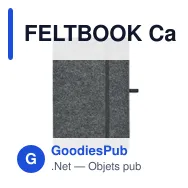 FELTBOOK Carnet A5 en feutre RPET - Miniature 3