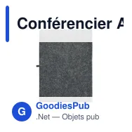 Conférencier A4 personnalisable en RPET avec logo - Miniature 2