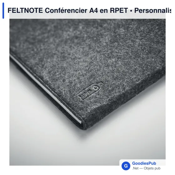 Conférencier A4 personnalisable en RPET avec logo - Image 5