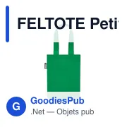 FELTOTE Petit sac cadeau feutre RPET - Miniature 3