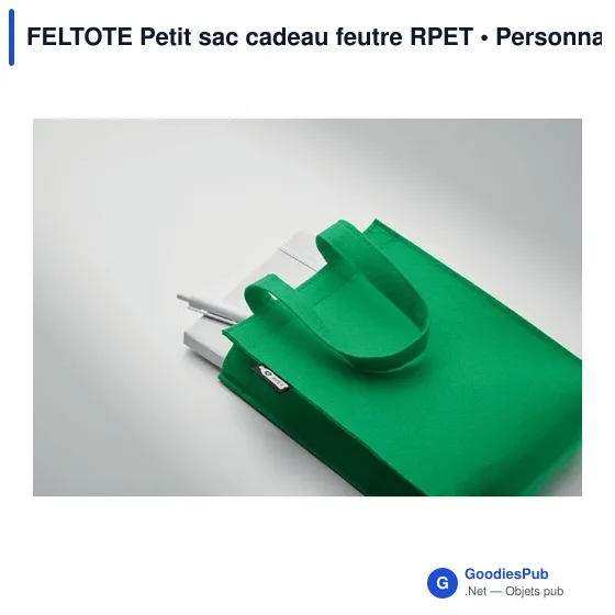 FELTOTE Petit sac cadeau feutre RPET - Image 5