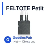 FELTOTE Petit sac cadeau feutre RPET - Miniature 10