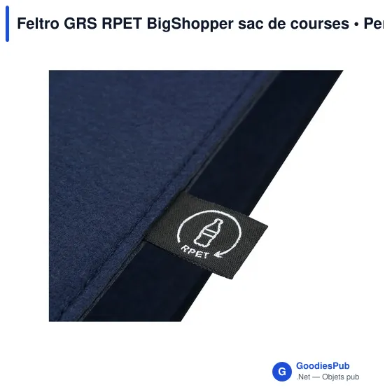 Sac de courses personnalisable Feltro GRS RPET BigShopper avec logo - Image 11