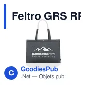 Sac de courses personnalisable Feltro GRS RPET BigShopper avec logo - Miniature 4