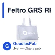 Sac de courses personnalisable Feltro GRS RPET BigShopper avec logo - Miniature 5
