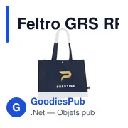 Sac de courses personnalisable Feltro GRS RPET BigShopper avec logo - Miniature 8