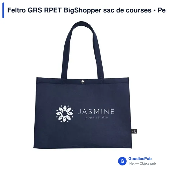 Sac de courses personnalisable Feltro GRS RPET BigShopper avec logo - Image 9