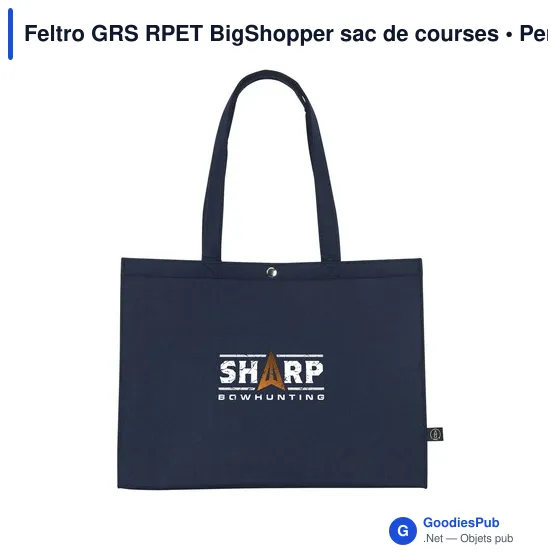 Sac de courses personnalisable Feltro GRS RPET BigShopper avec logo - Image 10