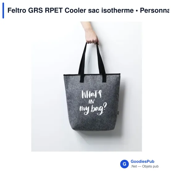 Sac isotherme personnalisable Feltro GRS RPET avec logo - Image 2