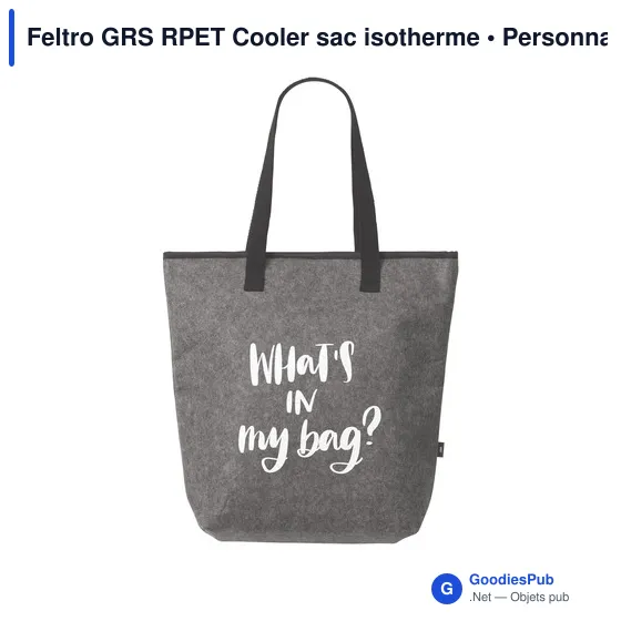 Sac isotherme personnalisable Feltro GRS RPET avec logo - Image 4