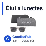 Étui à lunettes personnalisable en feutre RPET avec logo - Miniature 11