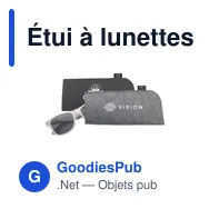 Étui à lunettes personnalisable en feutre RPET avec logo - Miniature 12