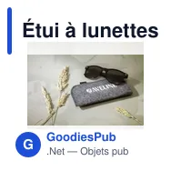 Étui à lunettes personnalisable en feutre RPET avec logo - Miniature 5