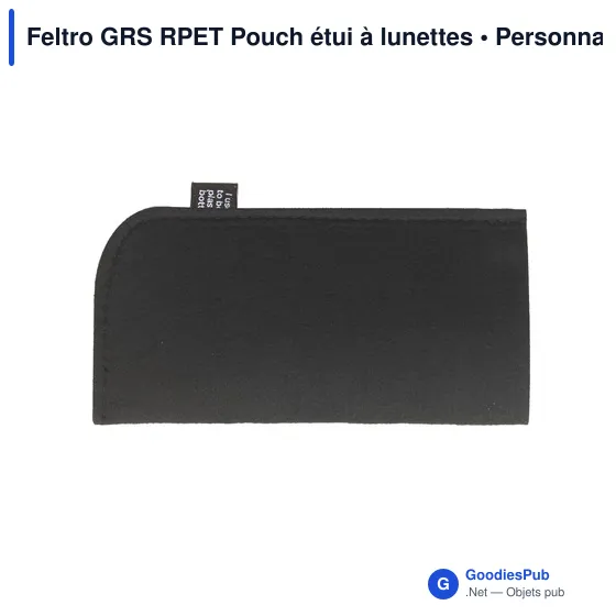 Étui à lunettes personnalisable en feutre RPET avec logo - Image 8