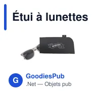 Étui à lunettes personnalisable en feutre RPET avec logo - Miniature 10