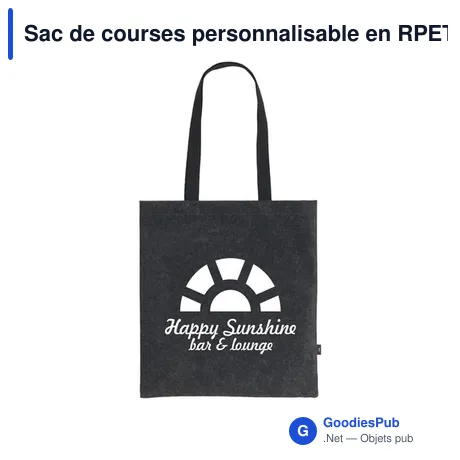 Sac de courses personnalisable en RPET - Feltro GRSavec logo