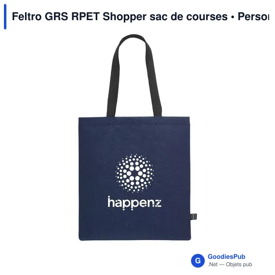 Sac de courses personnalisable en RPET - Feltro GRSavec logo - Image 11