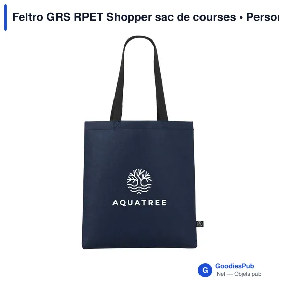 Sac de courses personnalisable en RPET - Feltro GRSavec logo - Image 8