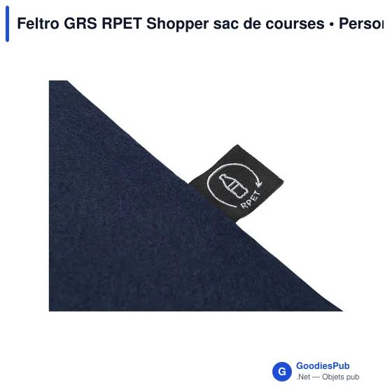 Sac de courses personnalisable en RPET - Feltro GRSavec logo - Image 10