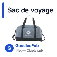 Sac de voyage personnalisable Feltro GRS RPET avec logo - Miniature 1