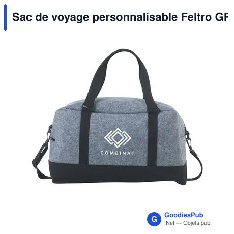 Sac de voyage personnalisable Feltro GRS RPET avec logo