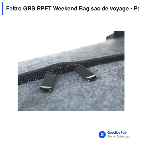 Sac de voyage personnalisable Feltro GRS RPET avec logo - Image 2
