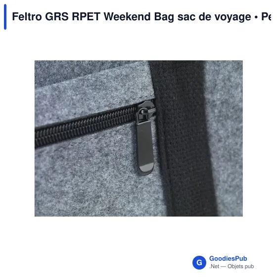 Sac de voyage personnalisable Feltro GRS RPET avec logo - Image 3