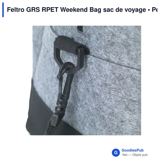 Sac de voyage personnalisable Feltro GRS RPET avec logo - Image 5