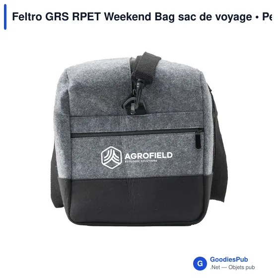 Sac de voyage personnalisable Feltro GRS RPET avec logo - Image 6