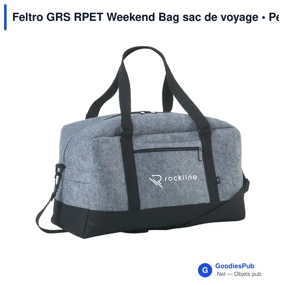 Sac de voyage personnalisable Feltro GRS RPET avec logo - Image 8