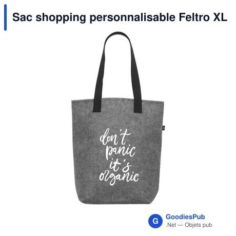 Sac shopping personnalisable Feltro XL GRS RPET avec logo