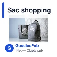 Sac shopping personnalisable Feltro XL GRS RPET avec logo - Miniature 2
