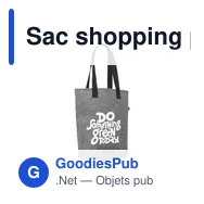 Sac shopping personnalisable Feltro XL GRS RPET avec logo - Miniature 3