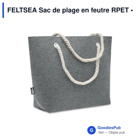 FELTSEA Sac de plage en feutre RPET