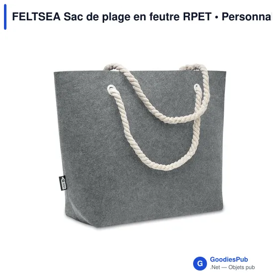 FELTSEA Sac de plage en feutre RPET - Image 1