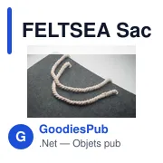 FELTSEA Sac de plage en feutre RPET - Miniature 5