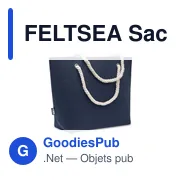 FELTSEA Sac de plage en feutre RPET - Miniature 6
