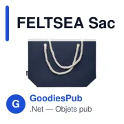 FELTSEA Sac de plage en feutre RPET - Miniature 8
